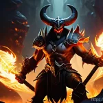 Home 14 디아블로2 바바리안 휠윈드 공략 - **"A powerful, battle-hardened Diablo 2 Resurrected Whirlwind Barbarian in full, intricate plate arm...