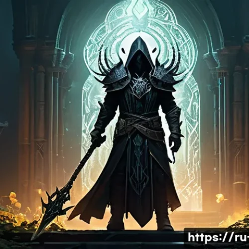 Home 24 디아블로2 유저 추천 모드 - **Prompt 1: Reimagined Necromancer in a Transformed Sanctuary**
"A powerful Necromancer characte...